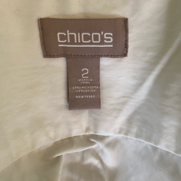 Women’s Chicos 3/4 Sleeve Zip-up Jacket Size 2 - Picture 4 of 10